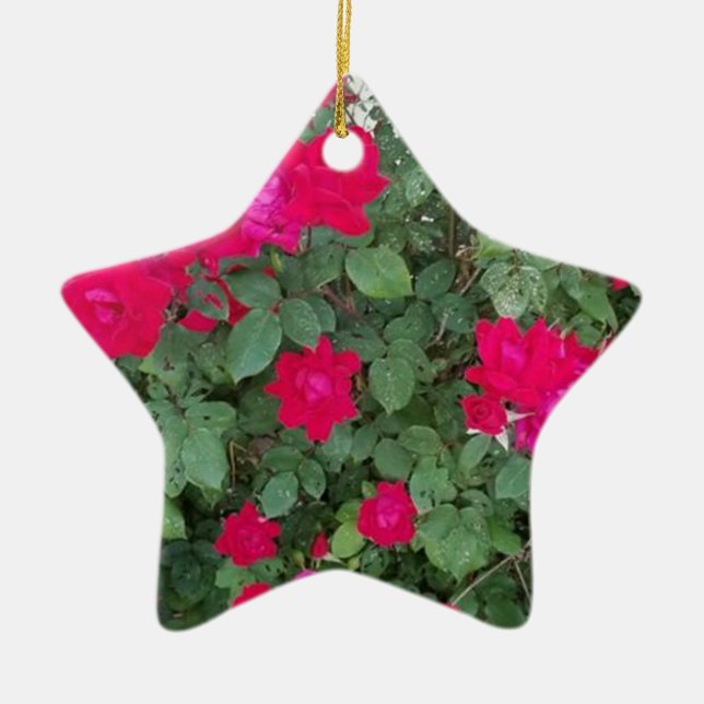 Vackra Flowers Julgransprydnad Keramik (Framsidan)