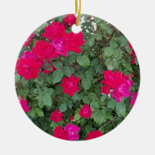 Vackra Flowers Julgransprydnad Keramik