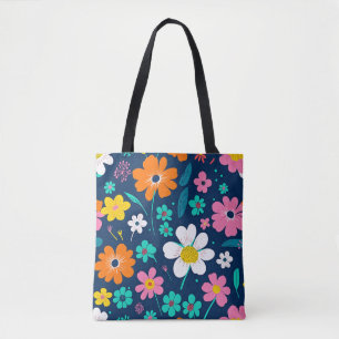 Vackra Flowers Shoulder Tygkasse