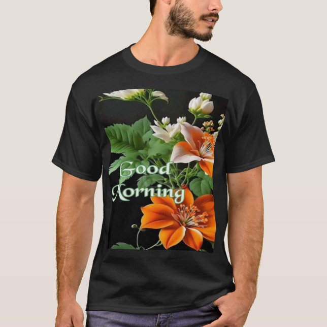 Vackra Flowers T Shirt (Framsida)