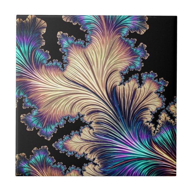 Vackra former i färg kakelplatta (Framsidan)