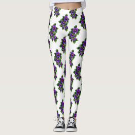 Vackra fredsblommor leggings