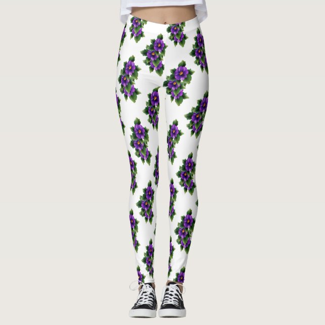 Vackra fredsblommor  leggings (Framsida)