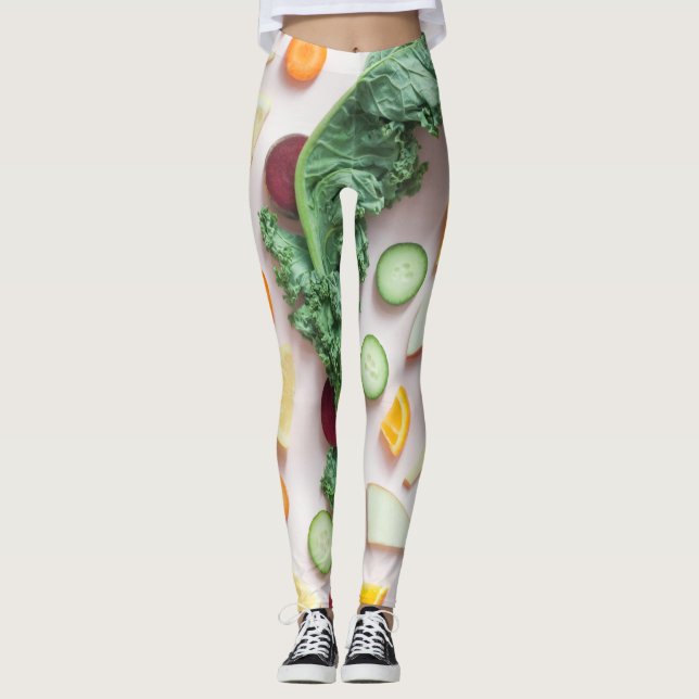 Vackra frukter leggings (Framsida)
