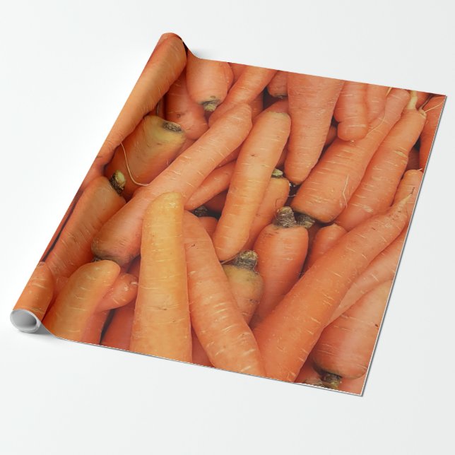 Vackra frukter och grönsaker presentpapper (Utrullad)