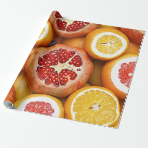Vackra frukter och grönsaker presentpapper