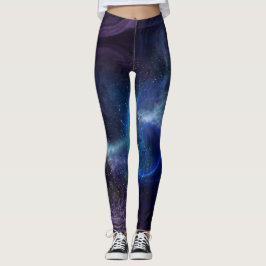 vackra galaxylegeringar från mönster leggings