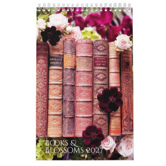 Vackra Gamla Böcker & Blommor - Bokälskare 2027 Kalender