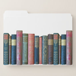 Vackra gamla vintage-rutnätsmappar för bok