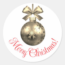 Vackra glada jul-klistermärken runt klistermärke