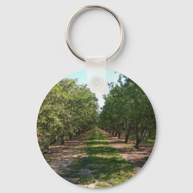 Vackra Grönten Oändlig Orchard Row Nyckelring (Framsida)