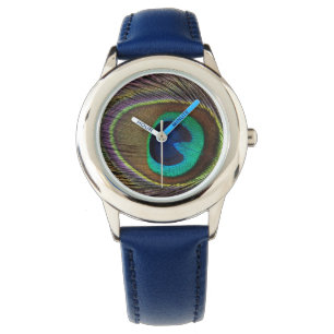 Vackra Grönten Peacock Feader Armbandsur