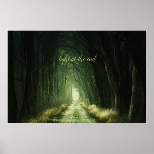 Vackra Gröntens Mörk Forest Poster