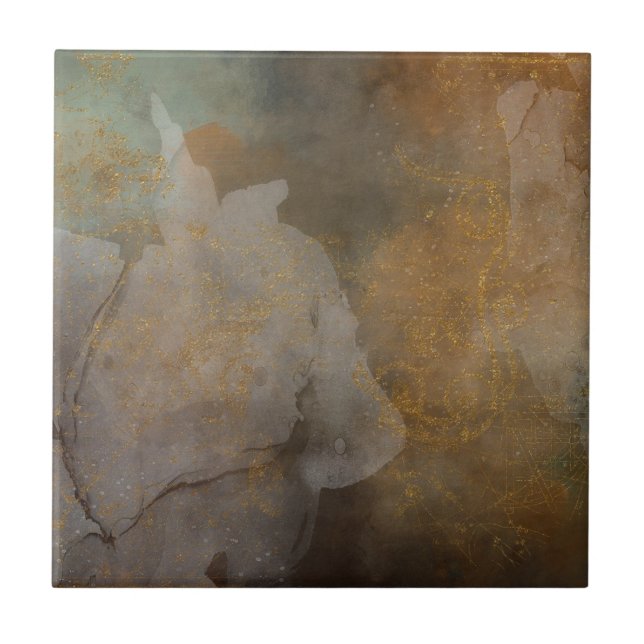 Vackra guld bruna hemplattor kakelplatta (Framsidan)