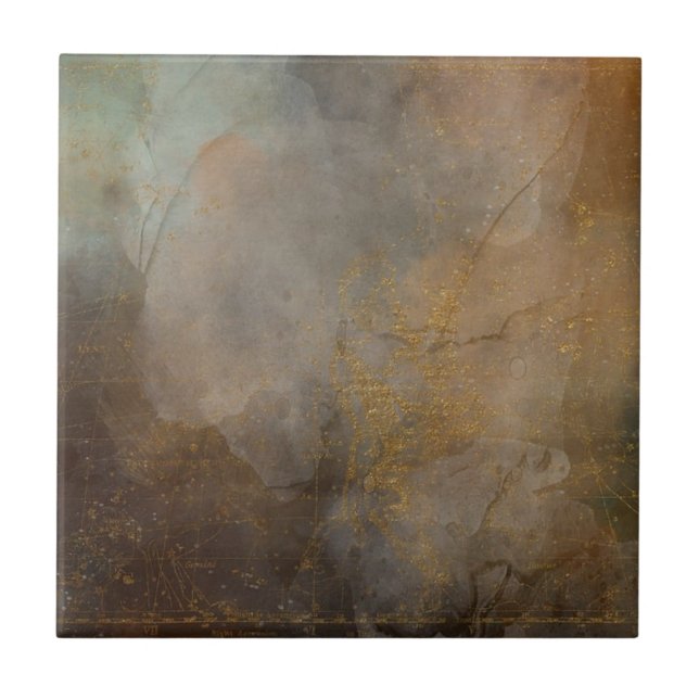 Vackra guld bruna hemplattor kakelplatta (Framsidan)