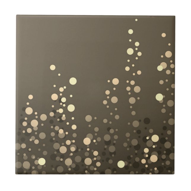 Vackra guld-punktplattor kakelplatta (Framsidan)