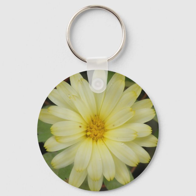 Vackra Gulten Marigold Keychain Nyckelring (Framsida)