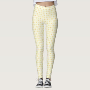 Vackra Gulter på vit bakgrund Leggings