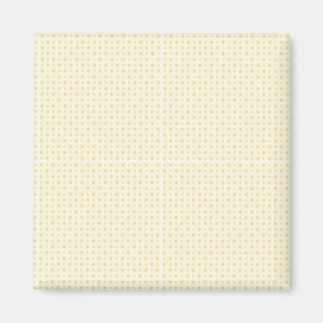 Vackra Gulter på vit bakgrund Magnet (Framsidan)