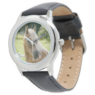 Vackra haflingerhäst porträtt armbandsur
