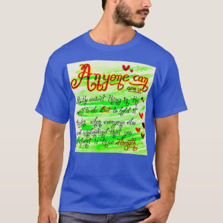 Vackra handskrivna citattecken t shirt