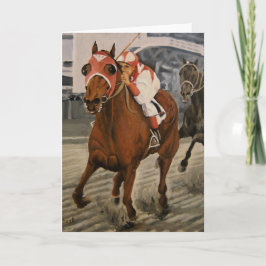 Vackra häst Delight Owners i Classic Tävling Kort