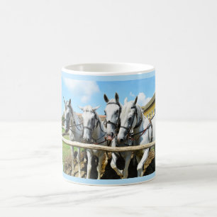 Vackra hästar kaffemugg