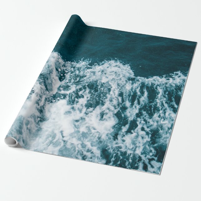 Vackra havet Vinkara Presentpapper (Utrullad)