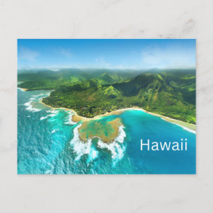Vackra Hawaii Beach och Ocean Island View Helg Vykort