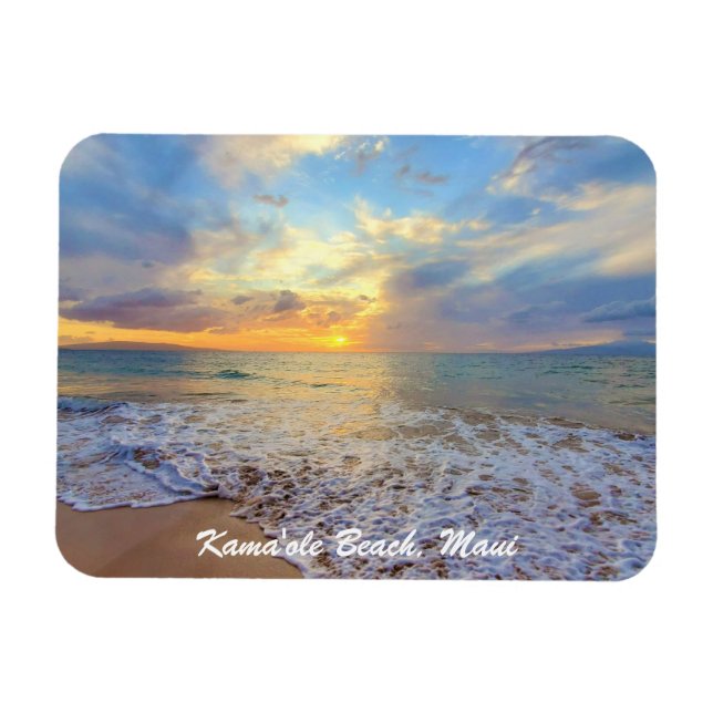 Vackra Hawaiianska sunset Magnet (Horisontell)