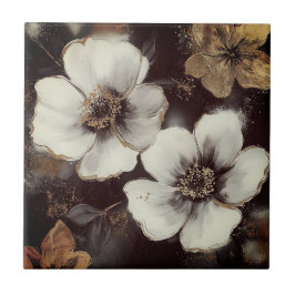 Vackra hemplattor i blommigt guld kakelplatta