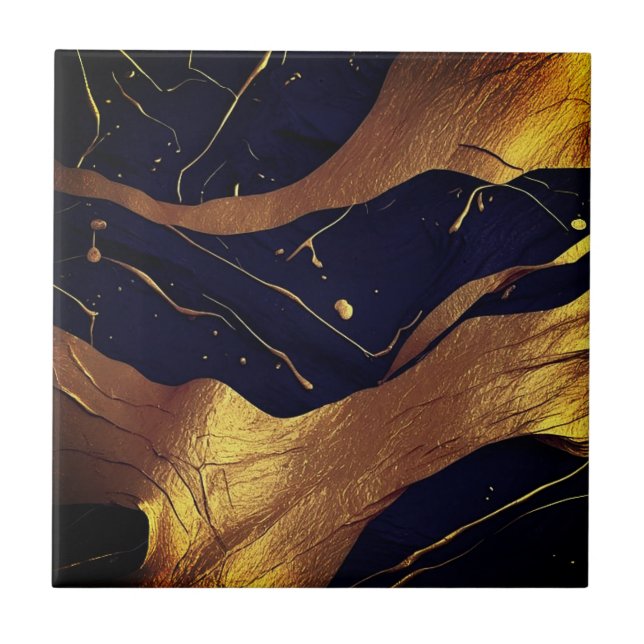 Vackra hemplattor i guld kakelplatta (Framsidan)