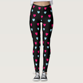 Vackra hjärtan leggings