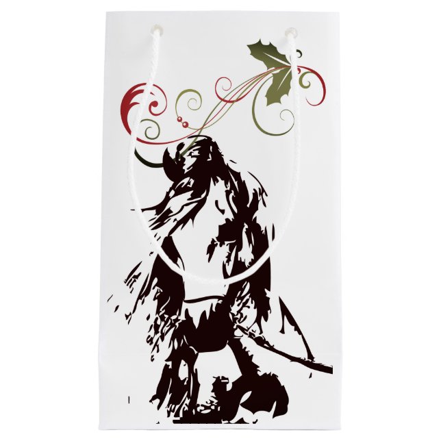 Vackra Horse och Holly Winter-Helgdag jul (Framsidan)