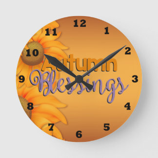 Vackra höstens väggklocka