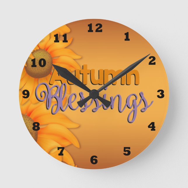 Vackra höstens väggklocka (Framsida)