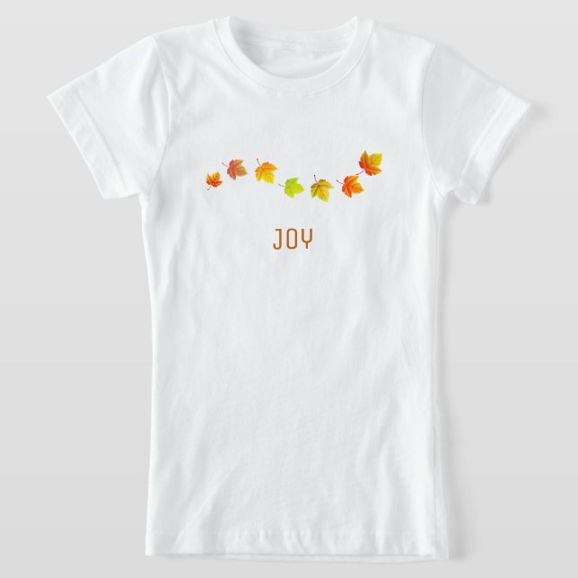 Vackra höstlöv  t shirt (Laydown)