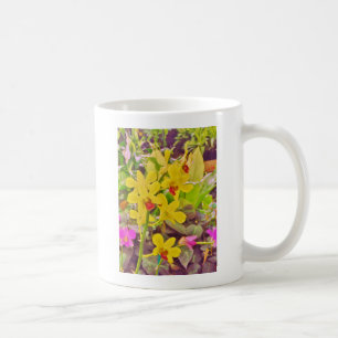 Vackra höstorkidéer i Gult Kaffemugg