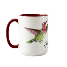 Vackra Hummingbird under Flight