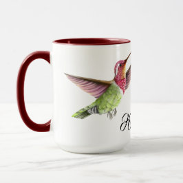 Vackra Hummingbird under Flight Mugg
