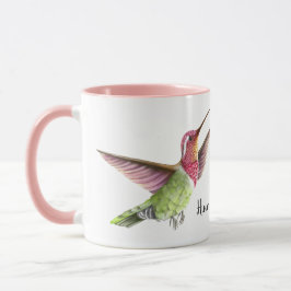 vackra Hummingbird under flygning Mugg