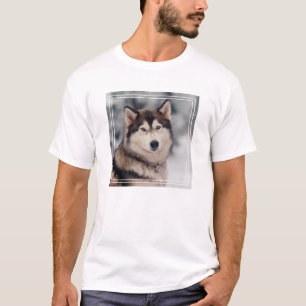 Vackra Husky på utsidan T Shirt