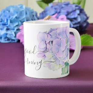 Vackra Hygrangea Flowers, Summery Bra Morgon Jumbo Mugg