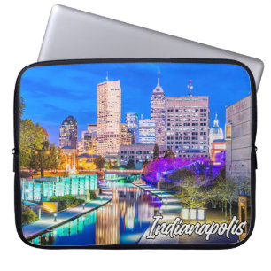 Vackra Indianapolis, Indiana, Förenade Stater Laptop Fodral