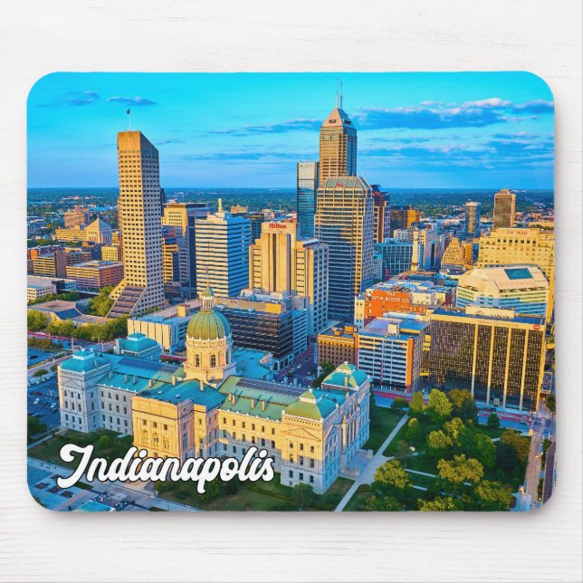 Vackra Indianapolis, Indiana, Förenade Stater Musmatta (Framsidan)