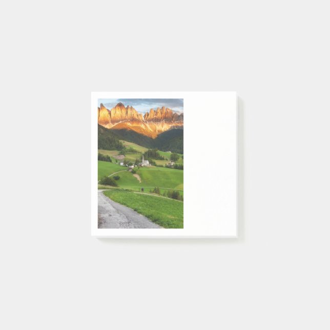 Vackra italienska bergsdal Post-it-lappar Post-it Block (Framsida)