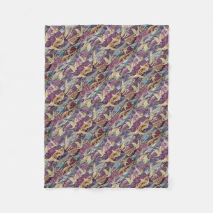 Vackra japanska Cranes Fleecefilt