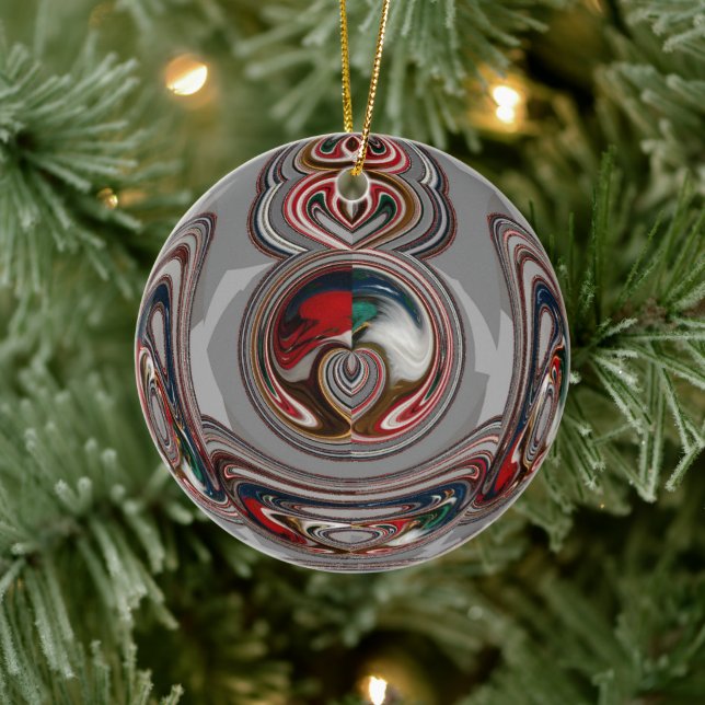 Vackra julhjärtan Julhelg Färg Julgransprydnad Keramik (Träd)