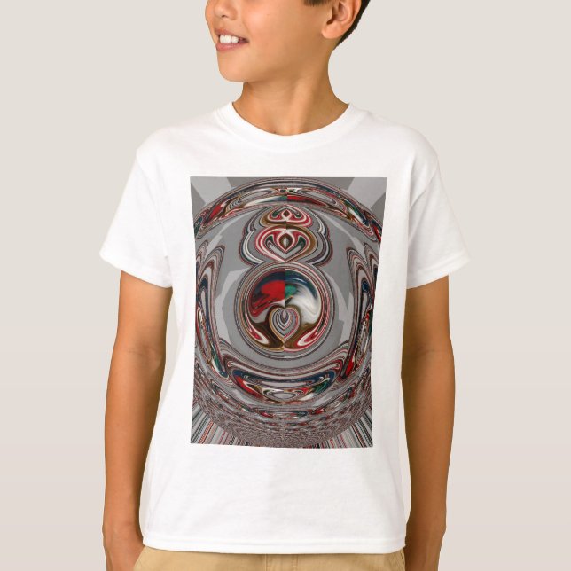 Vackra julhjärtan Julhelg Färg Tee (Framsida)