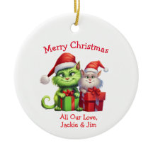 Vackra julkattor i Grönt